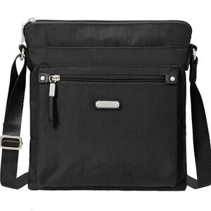 Baggallini Women's Black Go Bagg with RFID Phone Wristlet